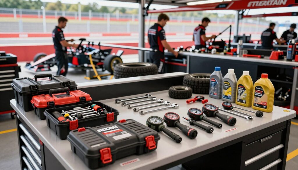 Race pit setup tool layout diagram Race pit setup tool layout diagram