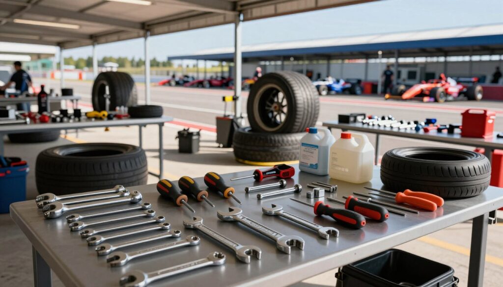pit area setup